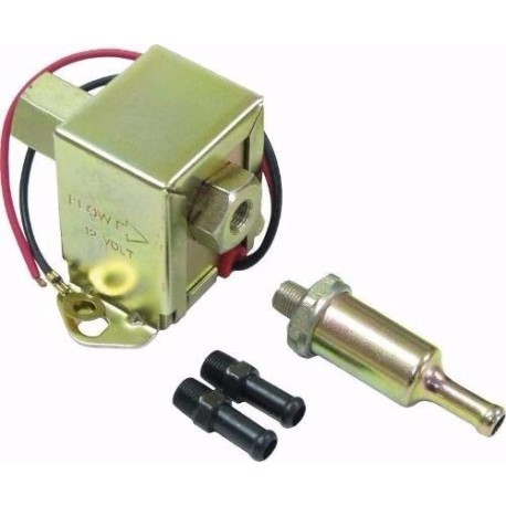BOMBA ELECTRICA DE GASOLINA UNIVERSAL VEHICULOS CARBURADOS CUADRADA 4,6,8 VARIOS