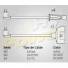 CABLES DE BUJIA PICK UP MAZDA MOD 86-91 MOTOR 2.2L