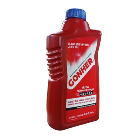 ACEITE LUBRICANTE PARA MOTOR  SAE 25W-50