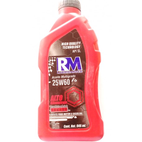 ACEITE LUBRICANTE PARA MOTOR A GASOLINA SAE 25W-60